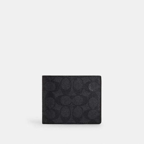 3 In 1 Wallet In Signature Canvas - Picture 1 of 3